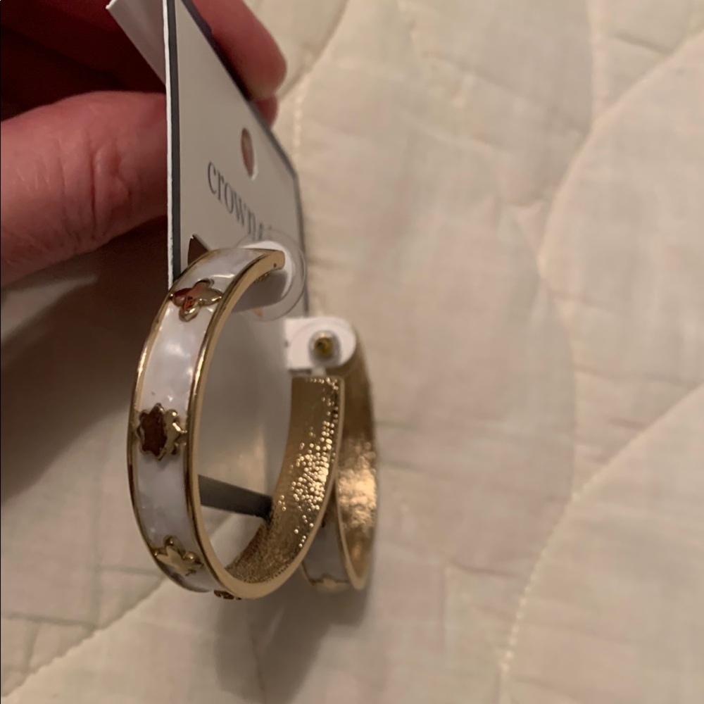 Crown & Ivy Gold and White Two-Tone Bracelet